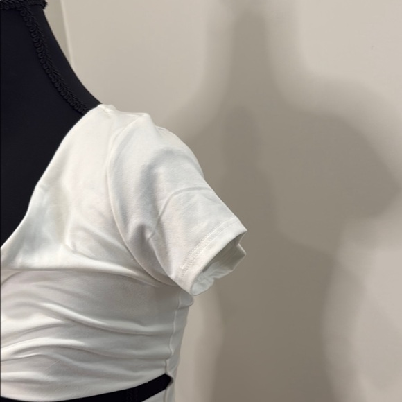 Windsor Cream Plunge Ruched Bodycon Dress - Picture 5 of 7